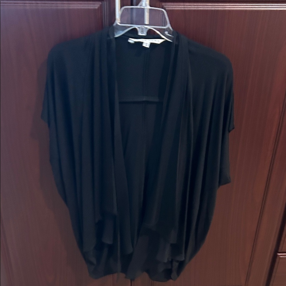 Trina Turk Black Open Front Cardigan